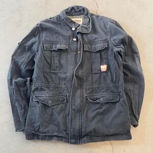 Vintage women's black volcom chore jacket
